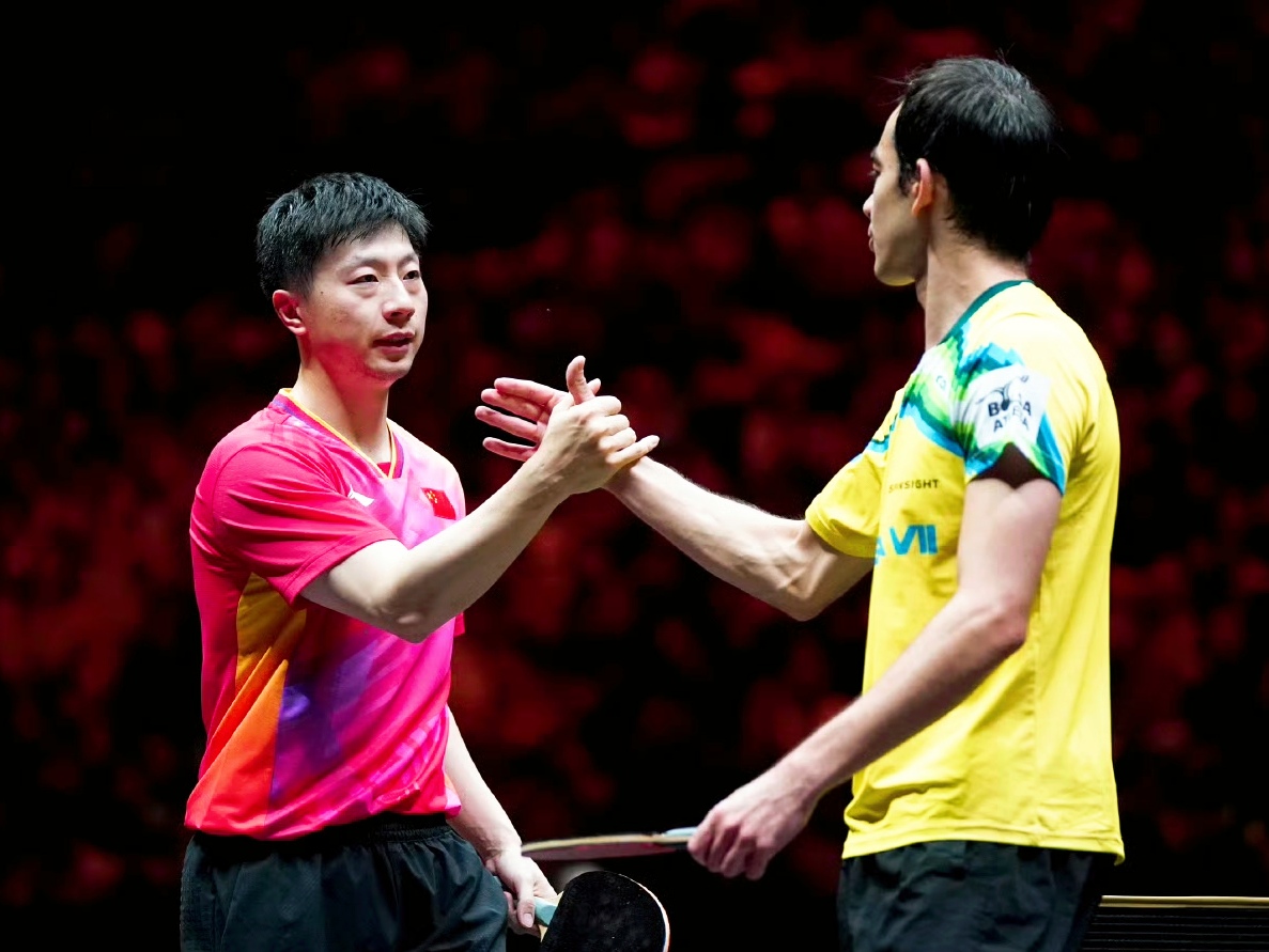 奥地利乒乓球队轻取法国乒乓球队，马龙爆发神勇